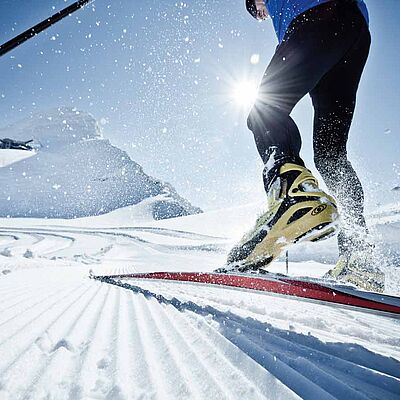 Cross-country skiing on the glacier, (c) Ideenwerk Werbeagentur GmbH