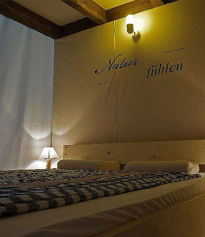 Luxury lodge tent, bed, camping Breznik