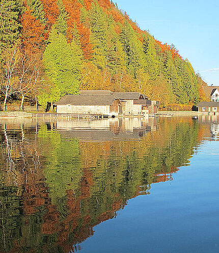 Autumn at lake Wolfgangsee, (c)WTG/Savel