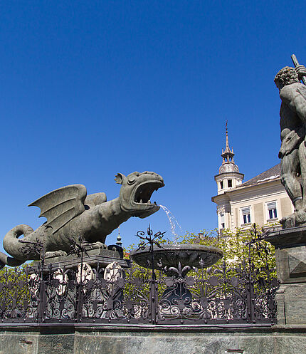 Lindwurmbrunnen Klagenfurt
