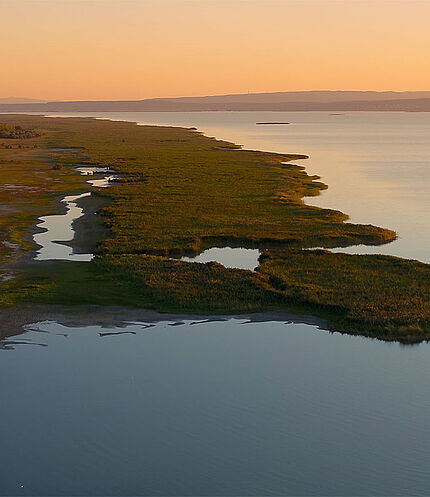 Neusiedlersee bird's eye view, 8c) Neusiedler See Tourismus / motionmanager.at