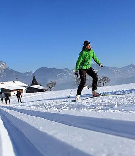 Cross country skiing Fieberbrunn