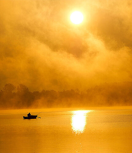 Fishermen on Lake Klopein, © Kärnten Werbung, Daniel Zupanc