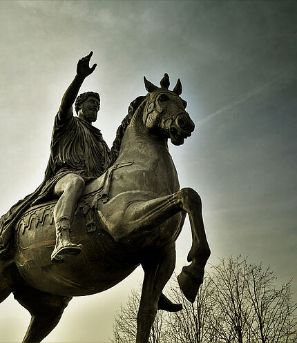 Marcus Aurelius, war von 161 bis 180 römischer Kaiser