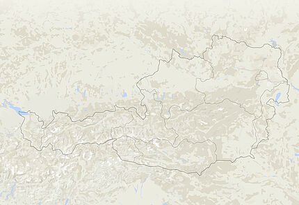 Karte von Österreich